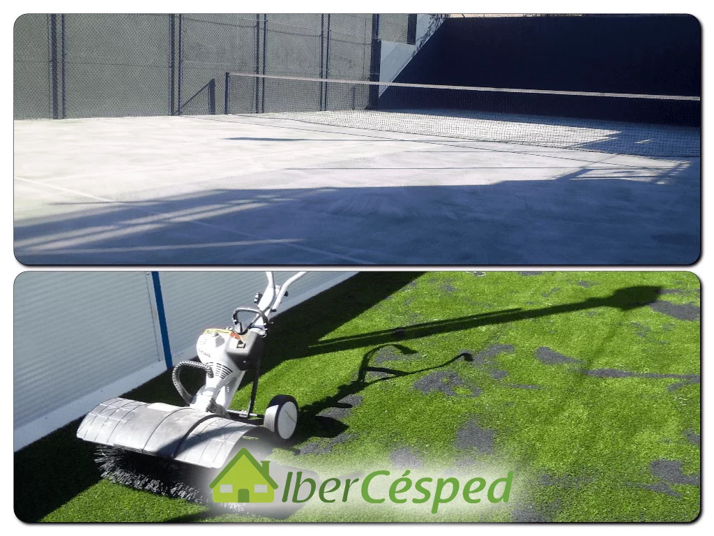 Mantenimiento césped artificial